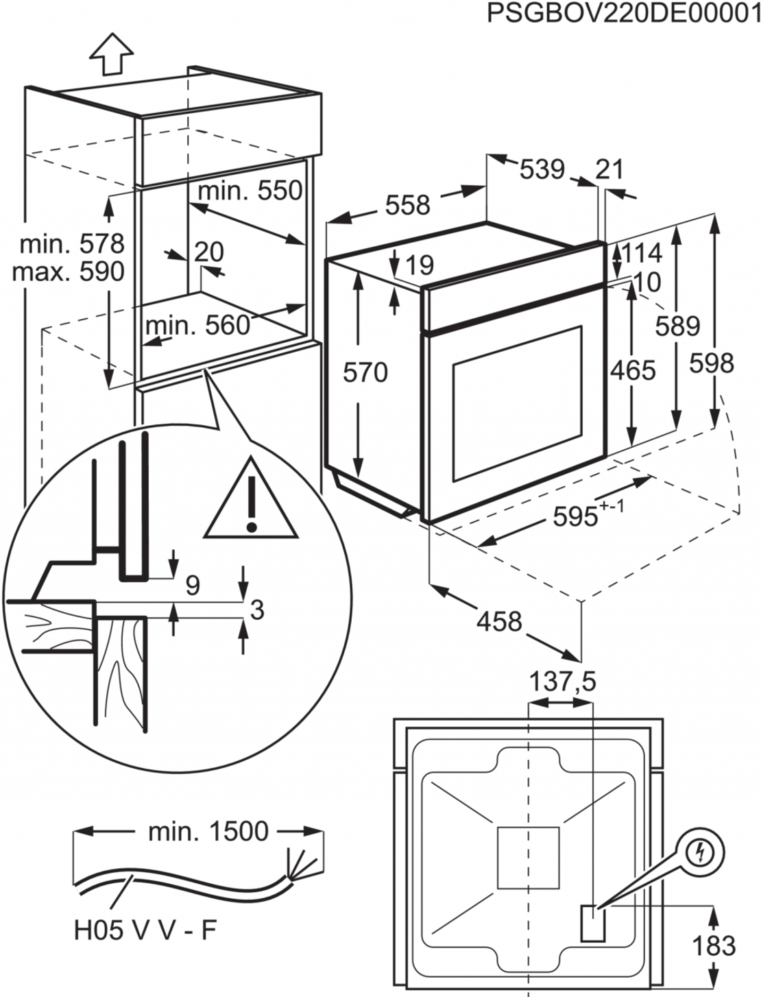 Фурна за вграждане Electrolux LOFGF00BK
