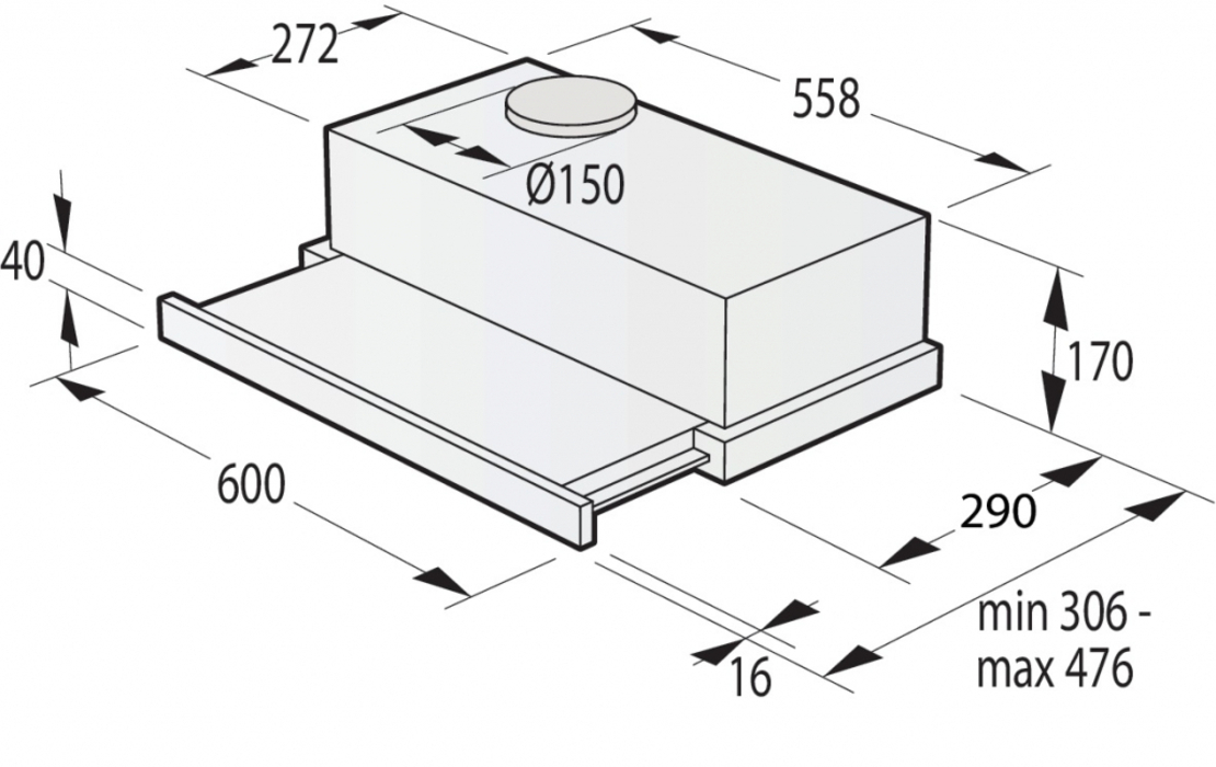 Абсорбатор Gorenje TH60E3B