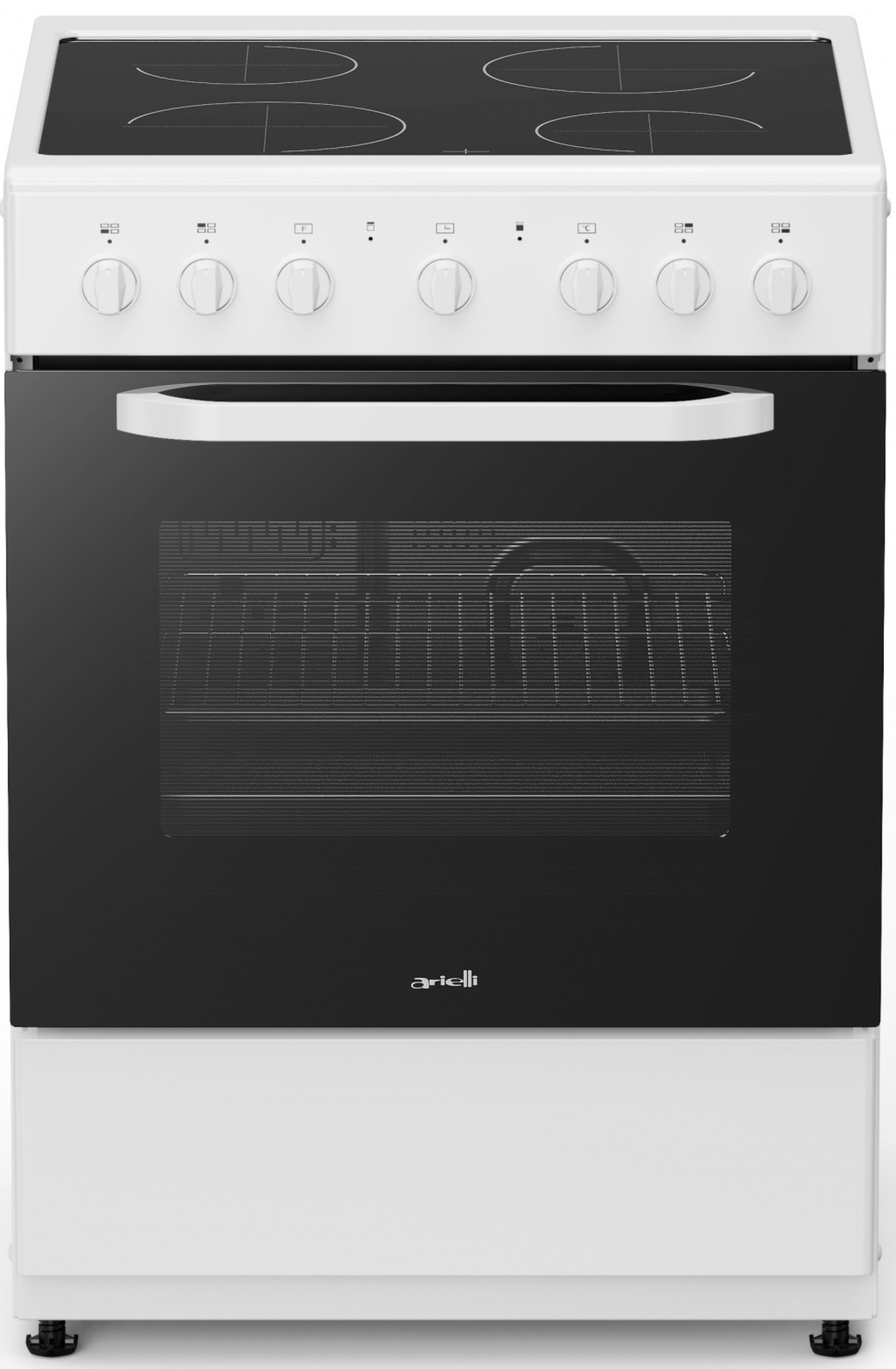 Готварска печка с керамичен плот ARIELLI C-6590CER-W