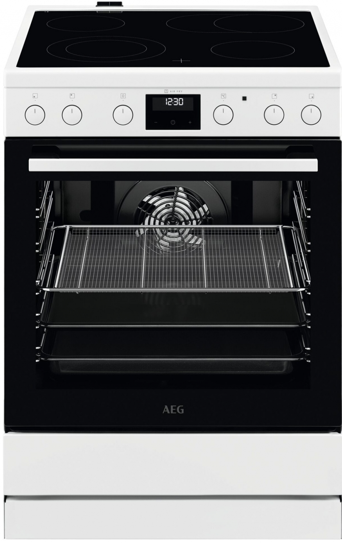 Готварска печка с керамичен плот AEG CCB6440CBW