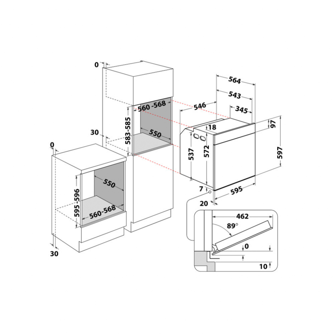 Фурна за вграждане Whirlpool WOI5S8HM0SXA