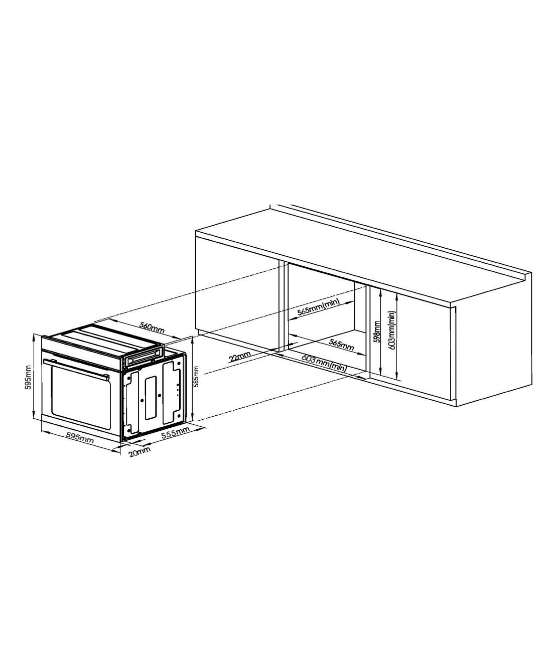 Фурна за вграждане ARIELLI AOE-1175BLE