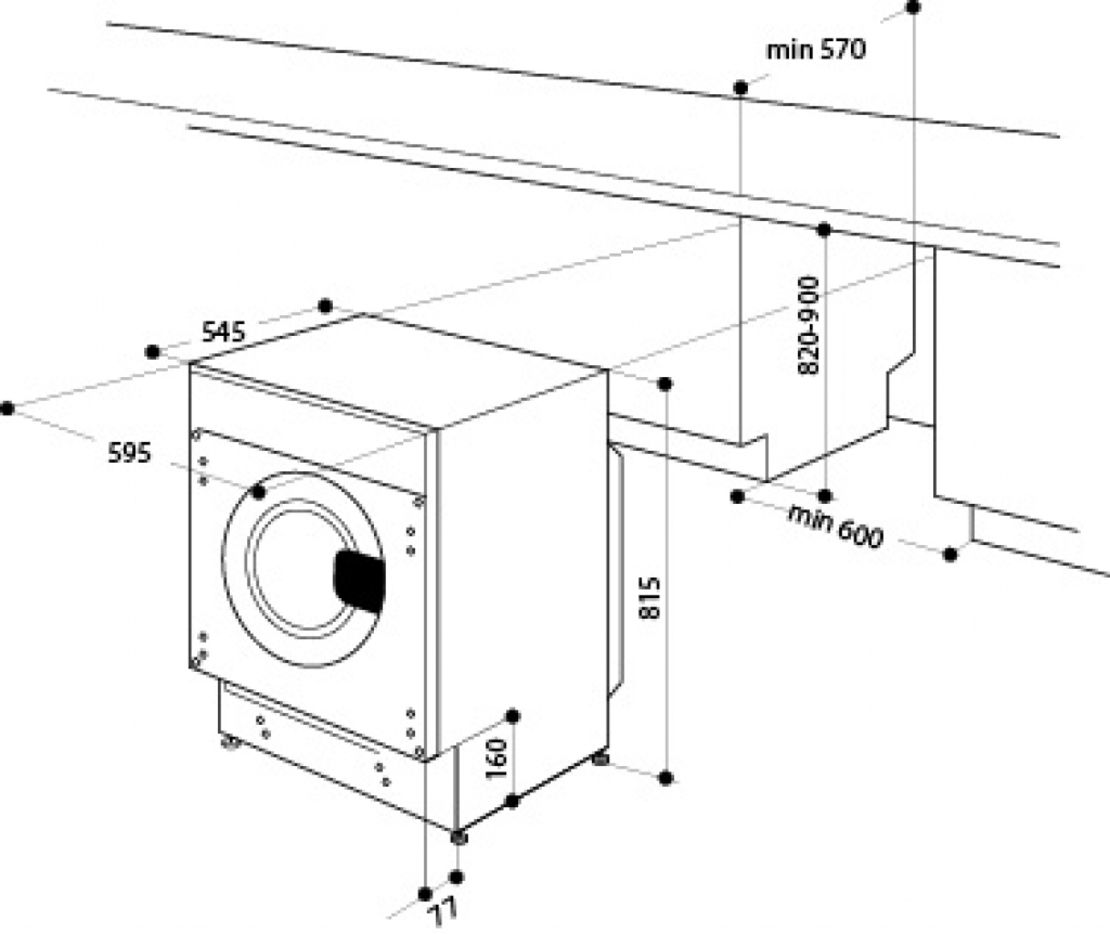 Пералня за вграждане Whirlpool BI WMWG 81485E EU