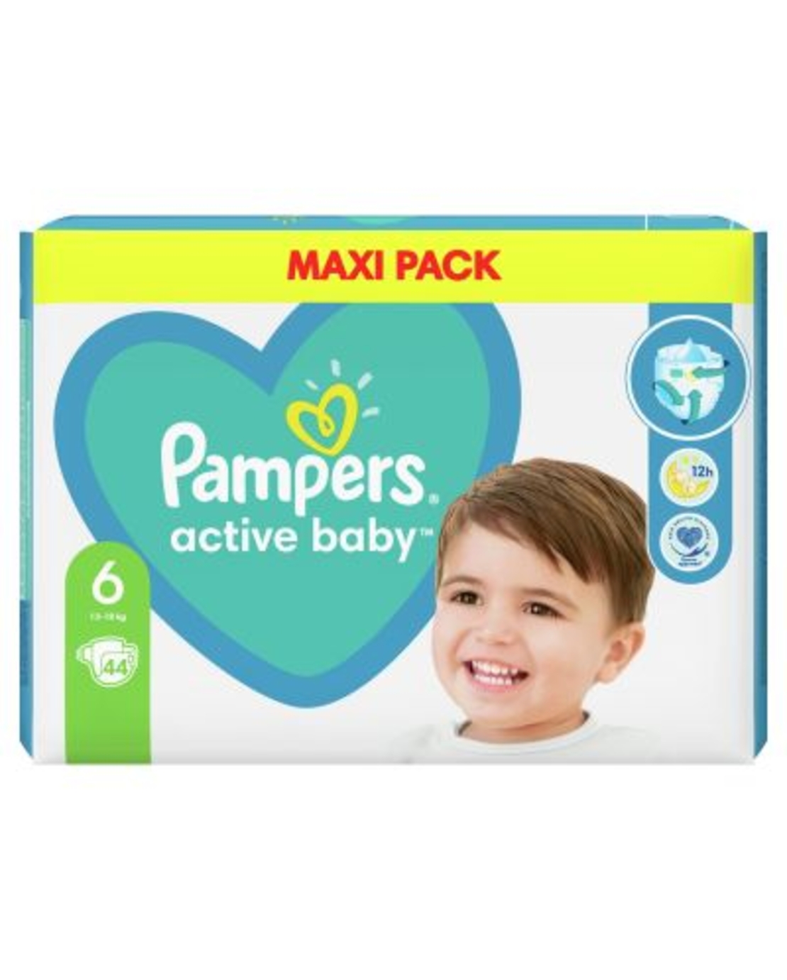 Бебешки пелени Pampers - Active Baby 6, 44 бр.