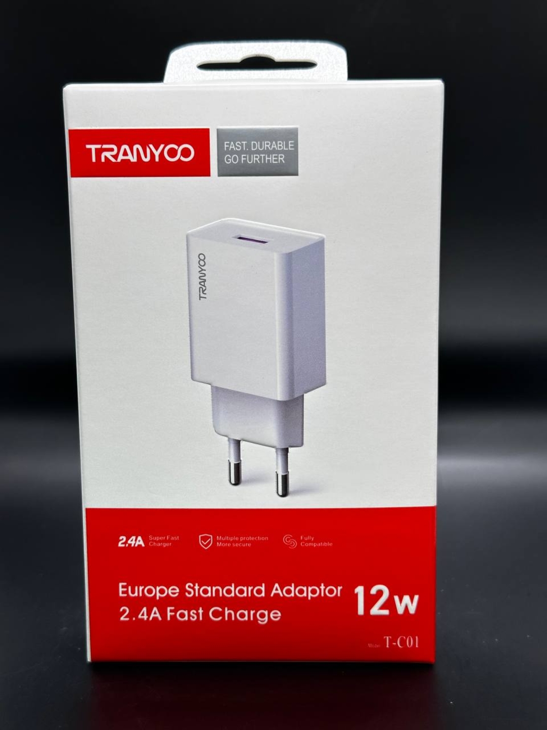 Fast Charge USB Адаптер 2.4а, 12w T-C01
