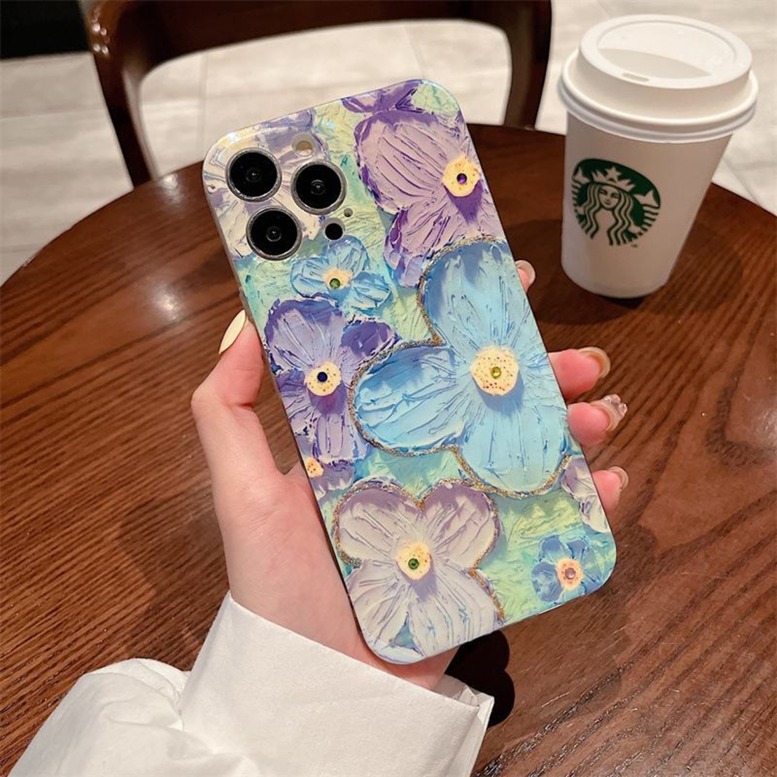 Anti UV силиконов флорален гръб RT-3 за Samsung A24 4G