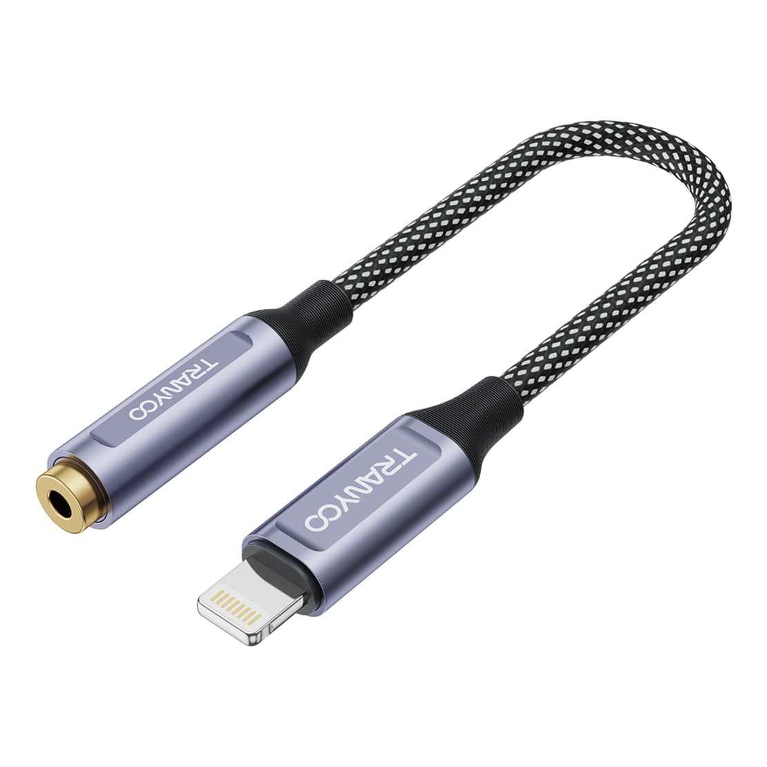 Lightning към 3.5mm, плетен аудио адаптер Т-Е9