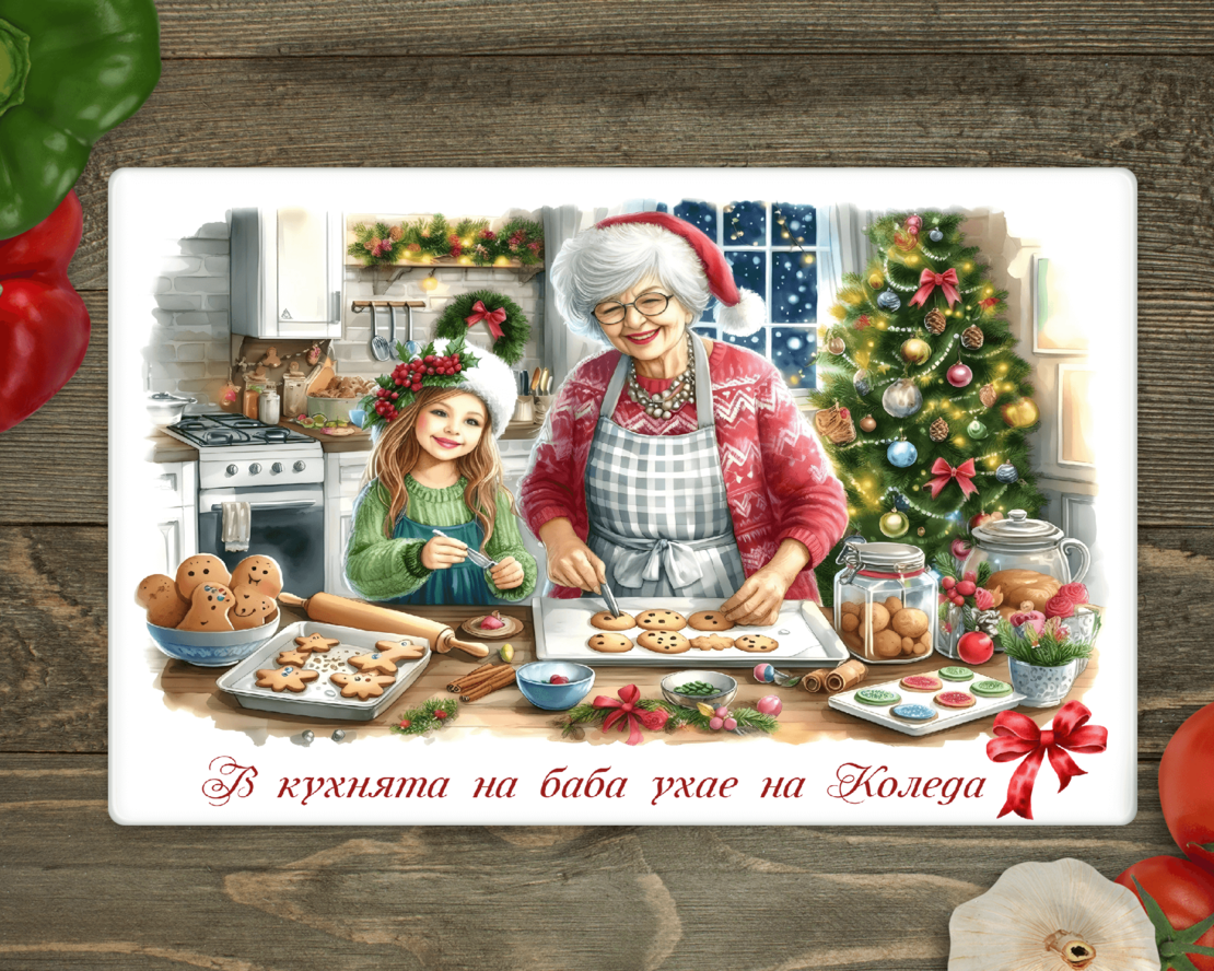 Стъклена дъска за рязане, Коледа 5