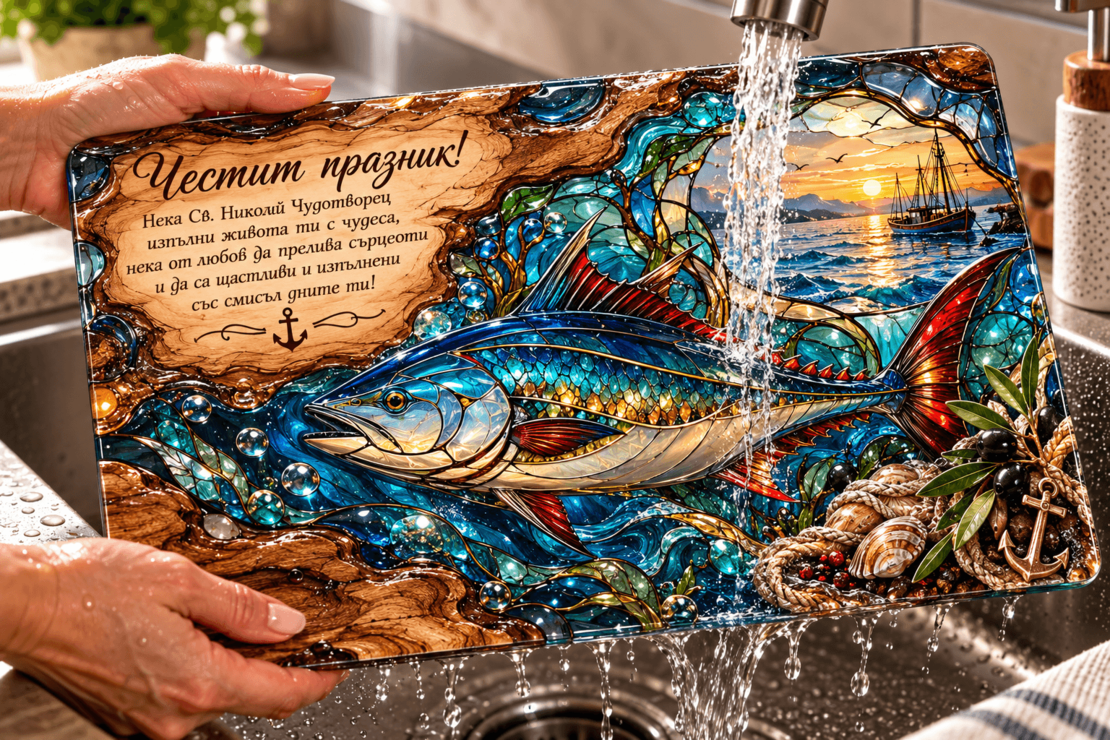 Стъклена дъска за рязане за Николай, Никулден 8