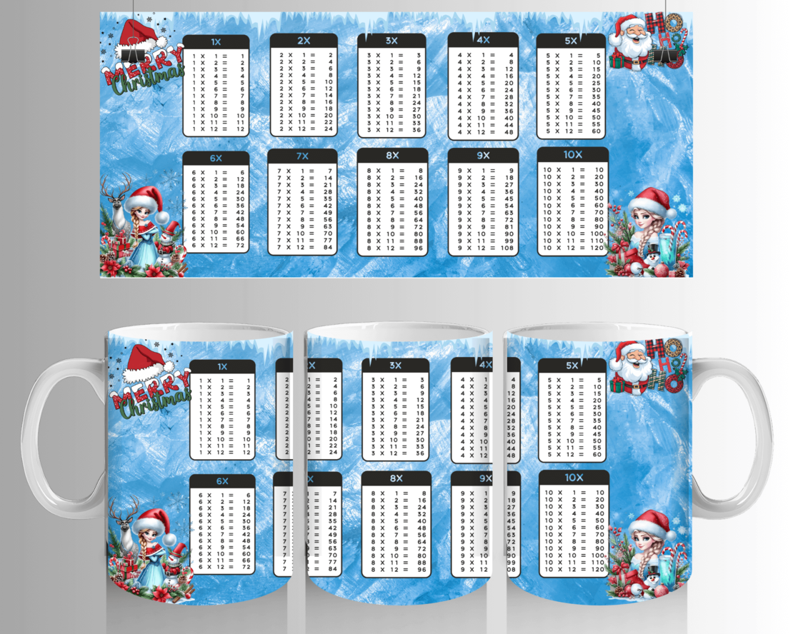 Чаша Таблица за умножение Елза и Анна