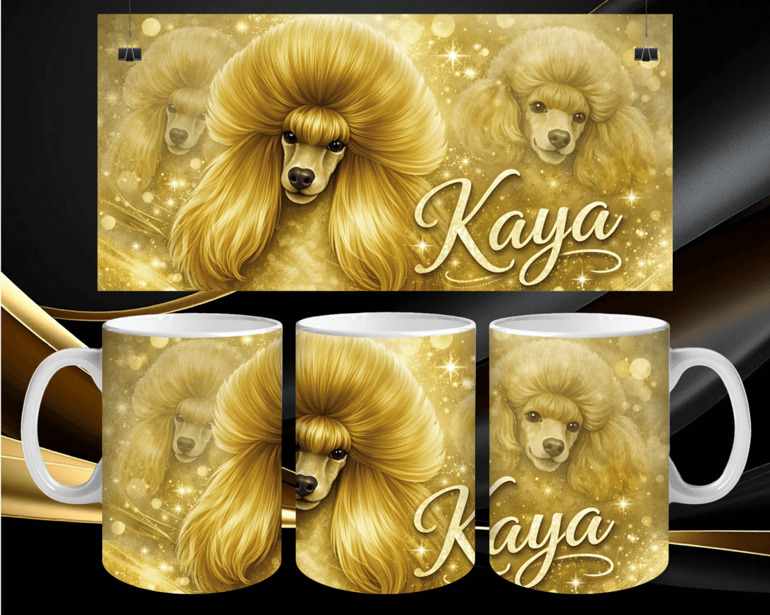 Чаша персонализирна Пудел 2