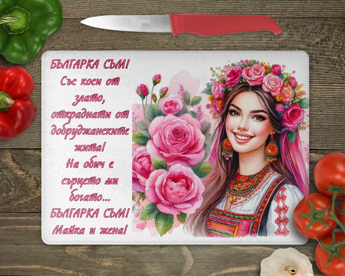 Стъклена дъска за рязане , 