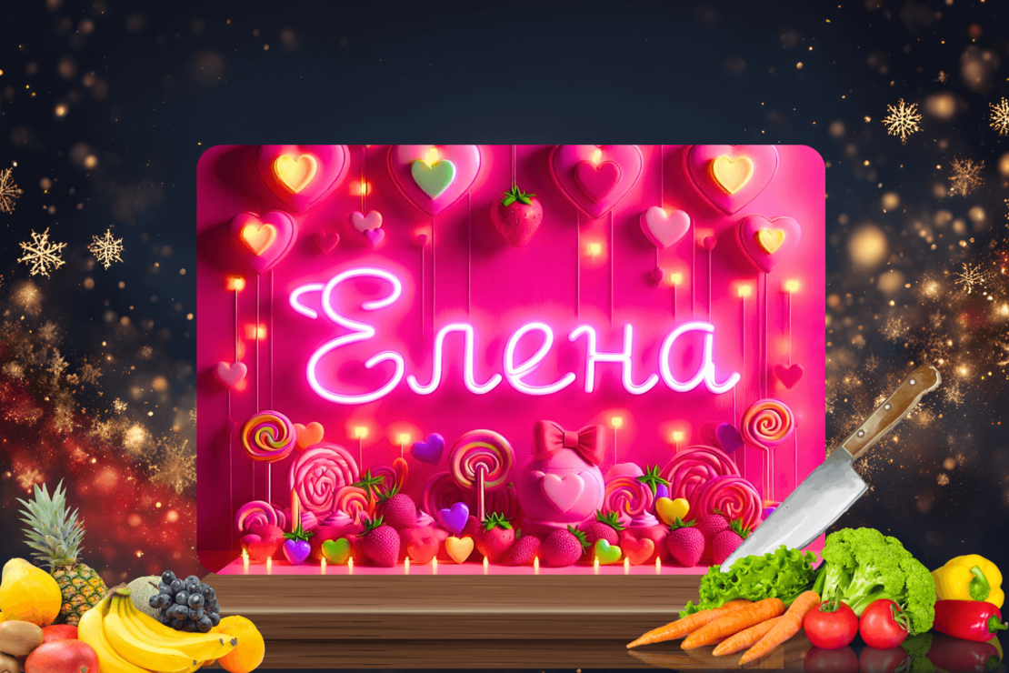 Стъклена персонализирана дъска с име и бонбони