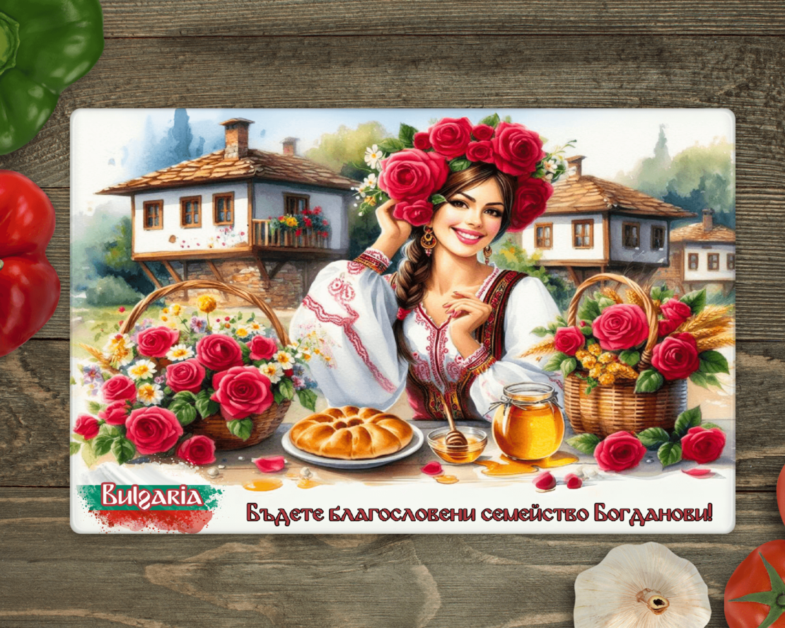 Стъклена дъска за рязане , 