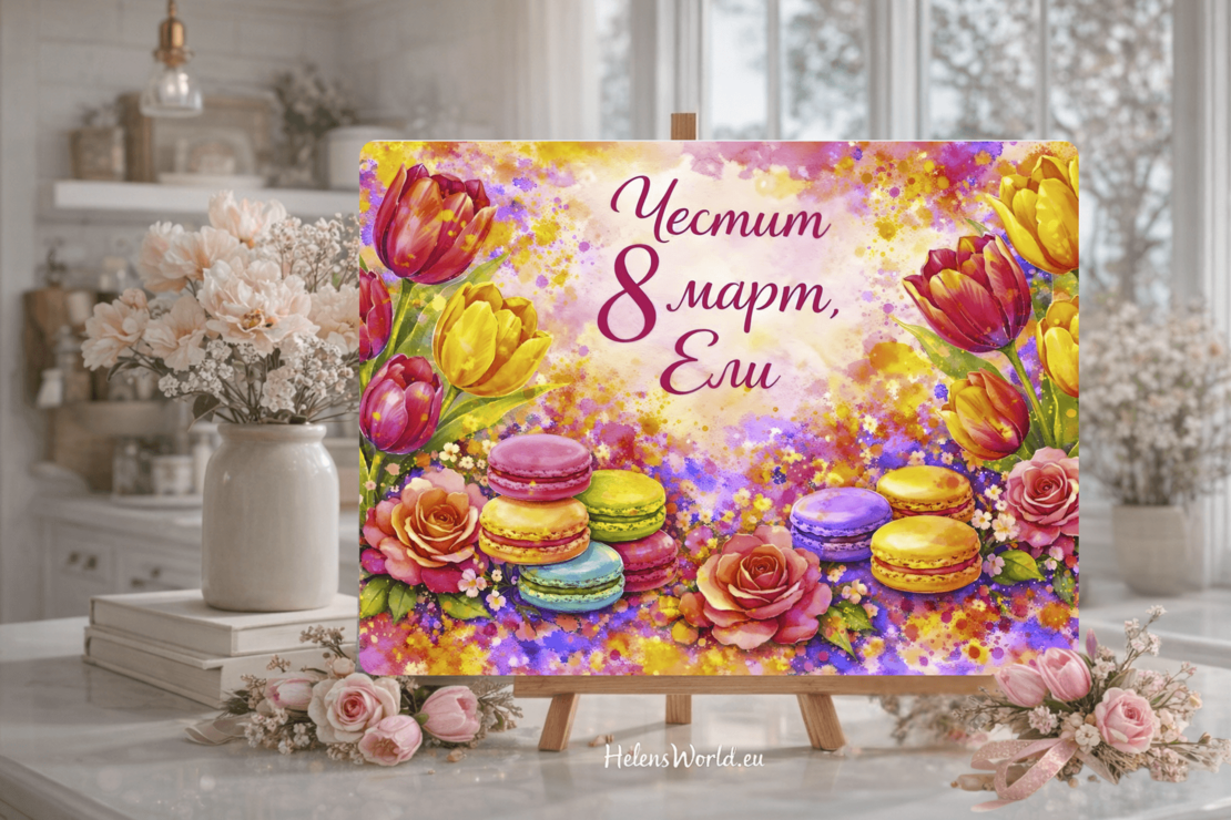 Стъклена дъска за рязане Мама 4