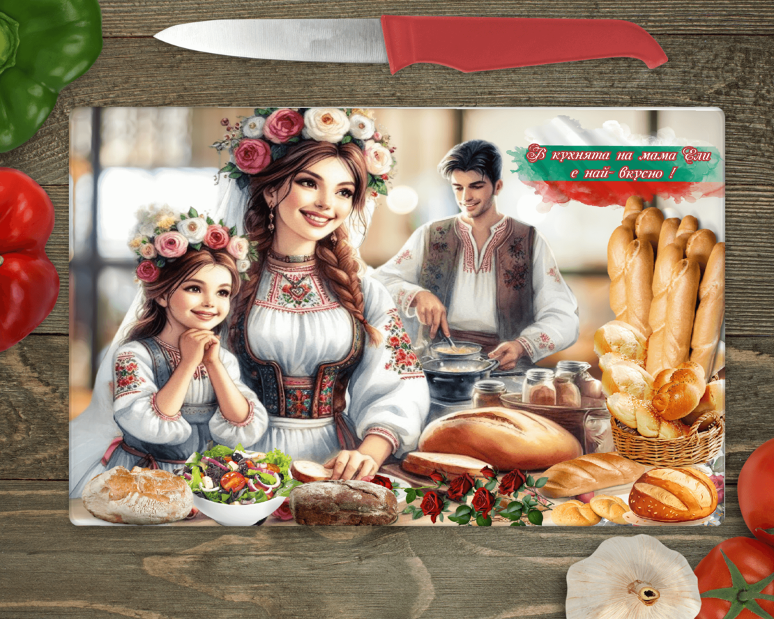Стъклена дъска за рязане, В кухняна на мама