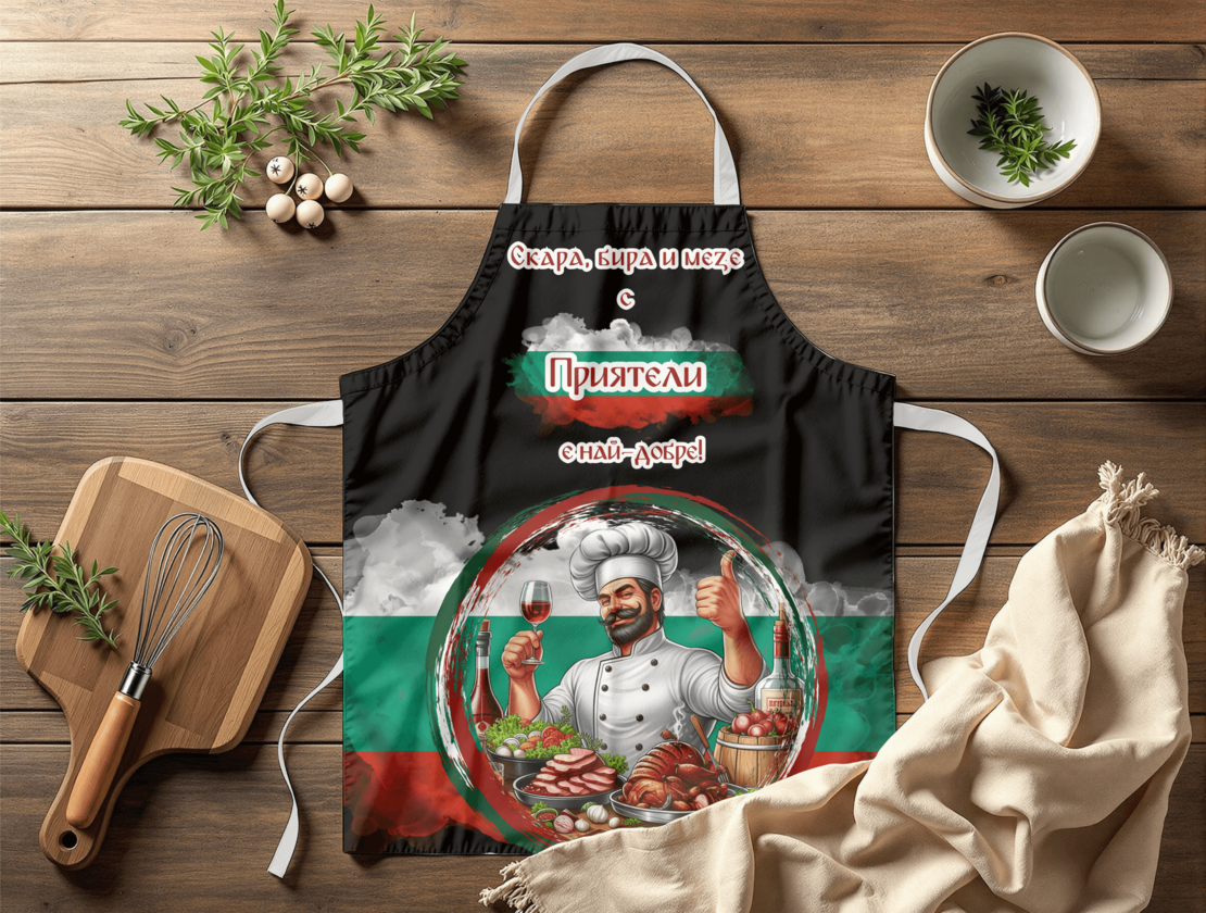 Престилка за готвене Шеф Готвач Приятели 6