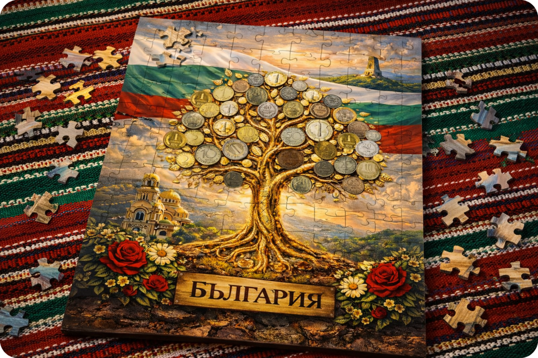 Картонен пъзел Български Лев 1