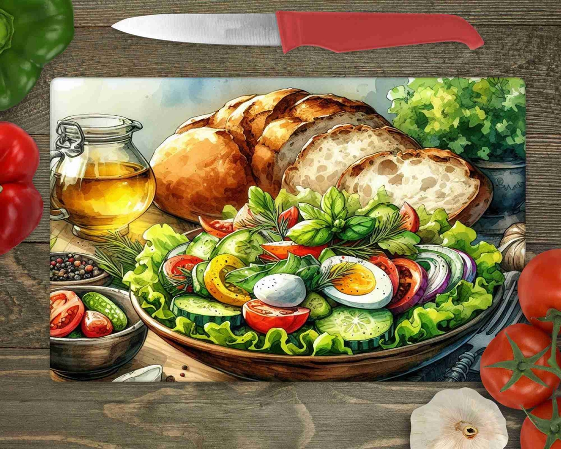 Стъклена дъска за рязане , Хляб, Трапеза 9