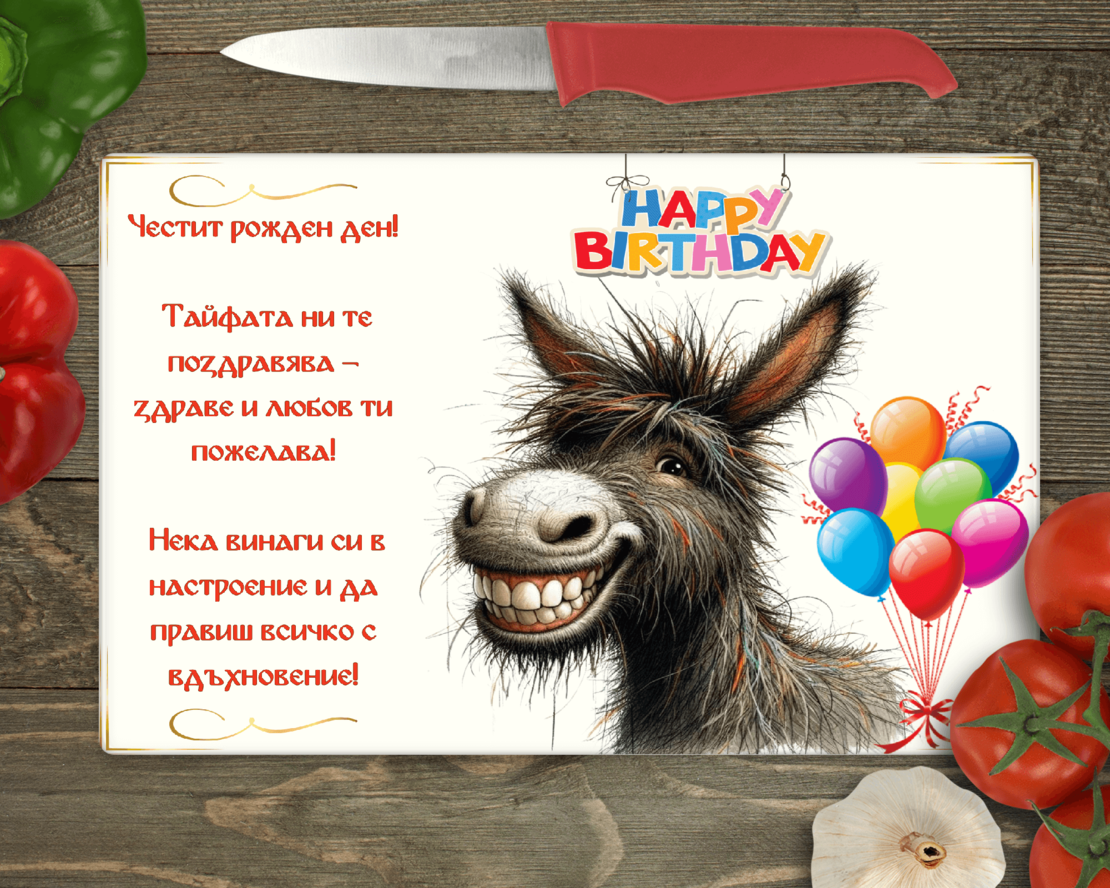 Стъклена дъска за рязане 