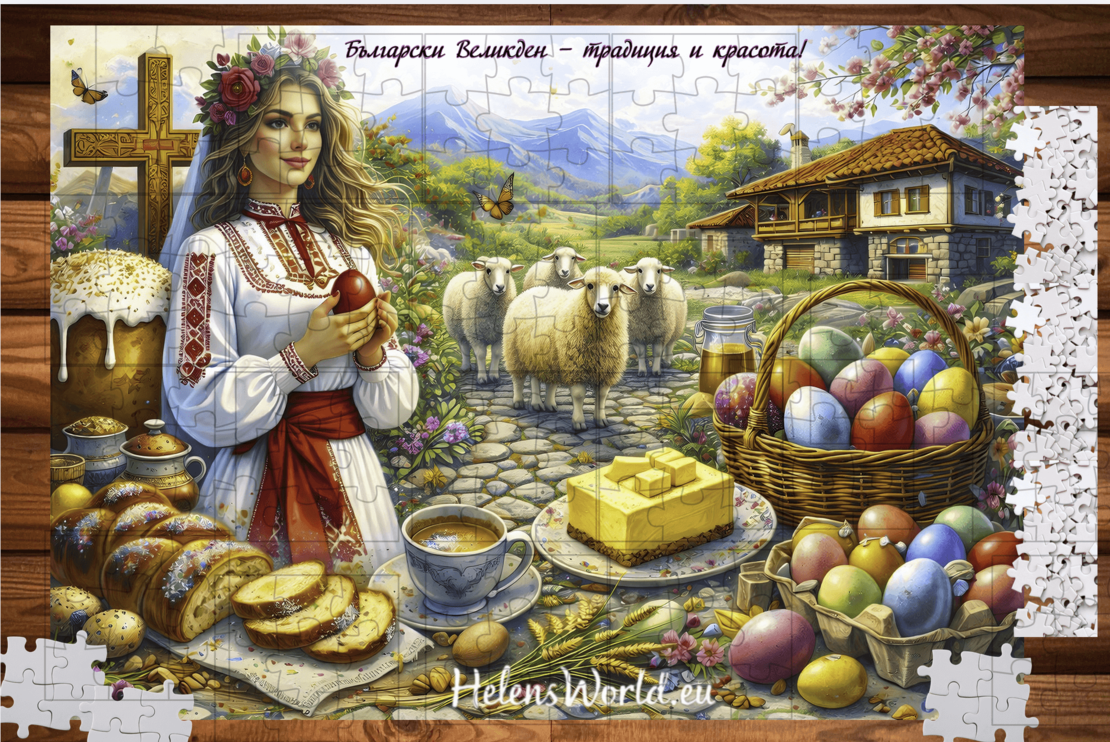 Магнитен пъзел Великден 1