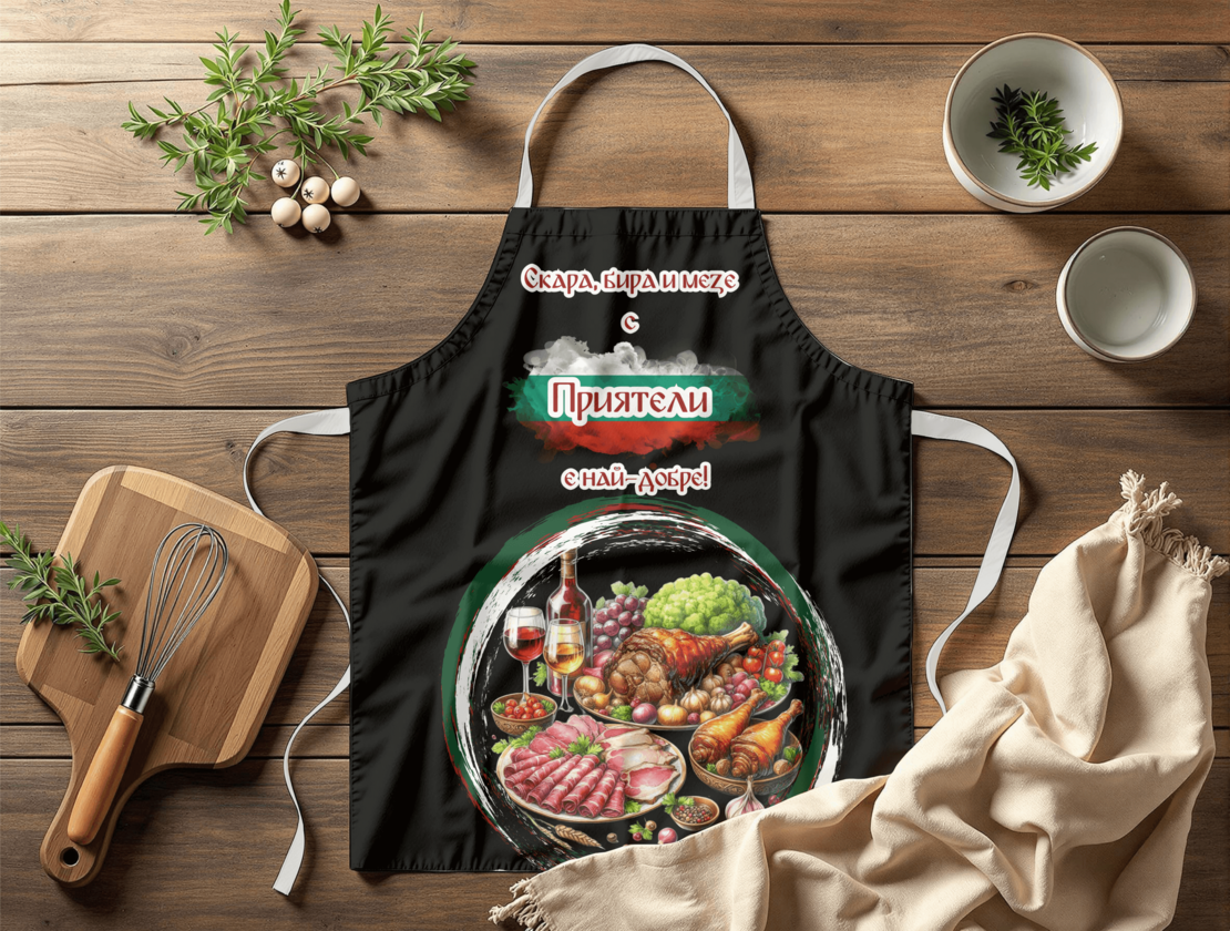 Престилка за готвене Шеф Готвач Приятели 2