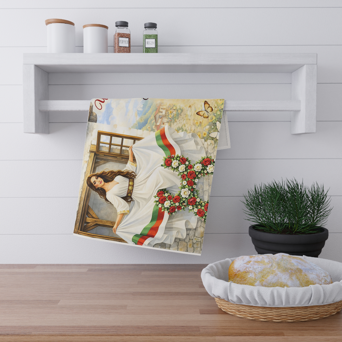 Персонализирана кухненска кърпа 8ми Март 30×50 см