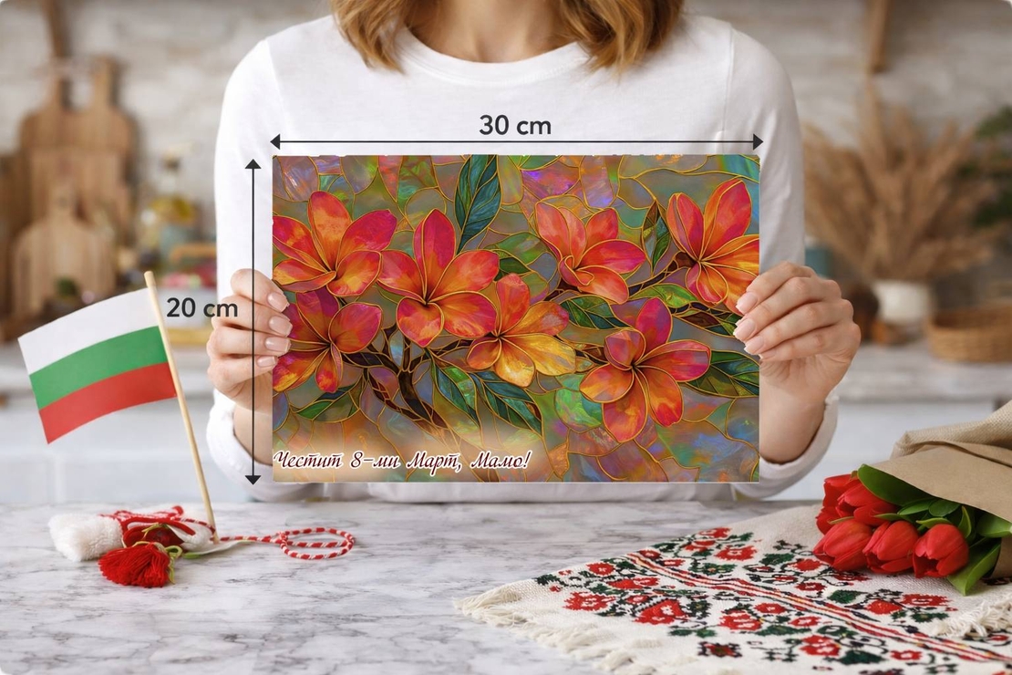 Стъклена дъска за рязане 