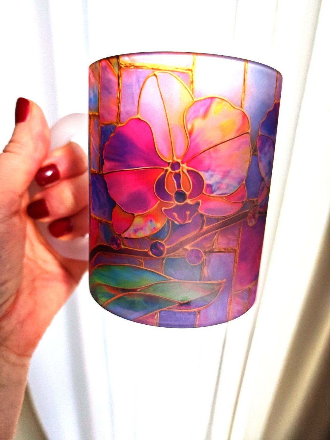 Персонализирани стъклена чаши мат за 8-ми март 1