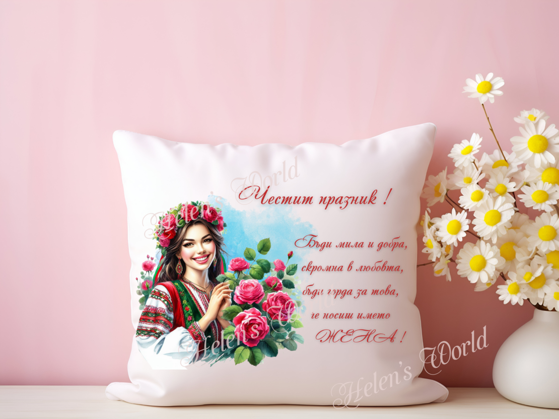 Персонализирана възглавничка 8 Март 6