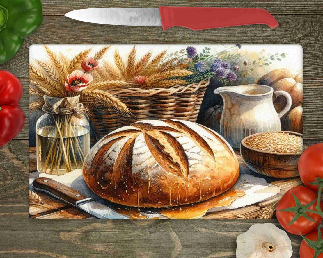 Стъклена дъска за рязане , Хляб, Трапеза 7