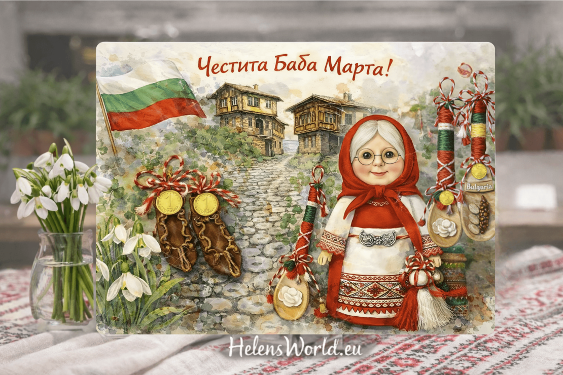 Стъклена персонализирана дъска  Баба Марта 2