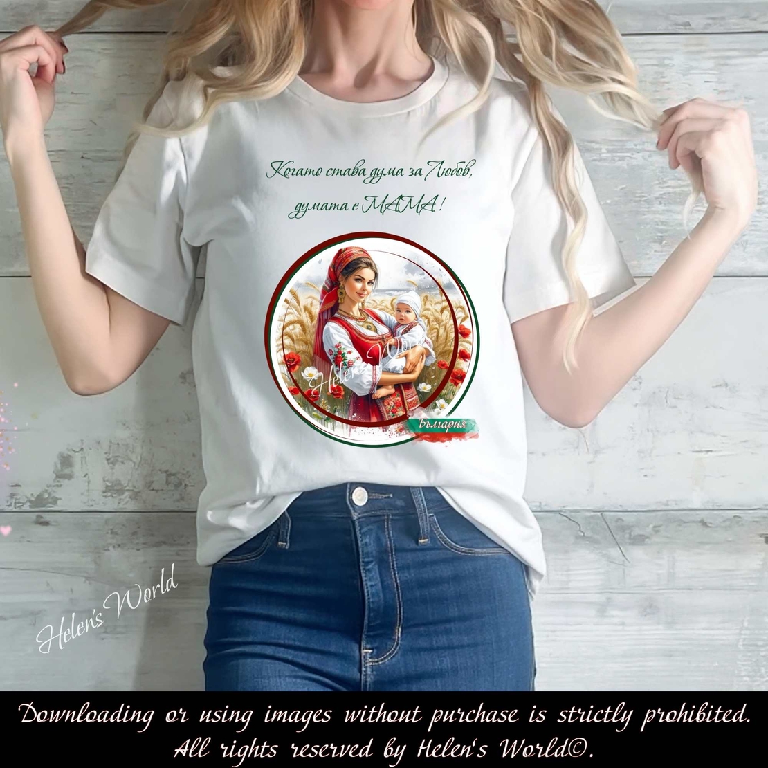 Тениска с български мотив България 