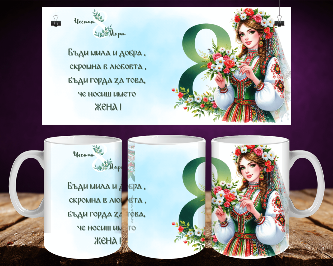 Персонализирани чаши за 8-ми март 45