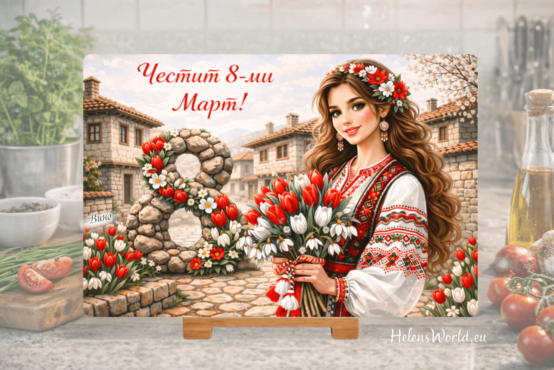 Стъклена дъска за рязане 