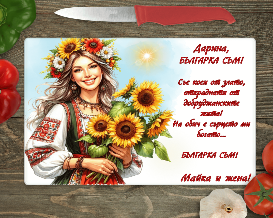 Стъклена дъска за рязане , 