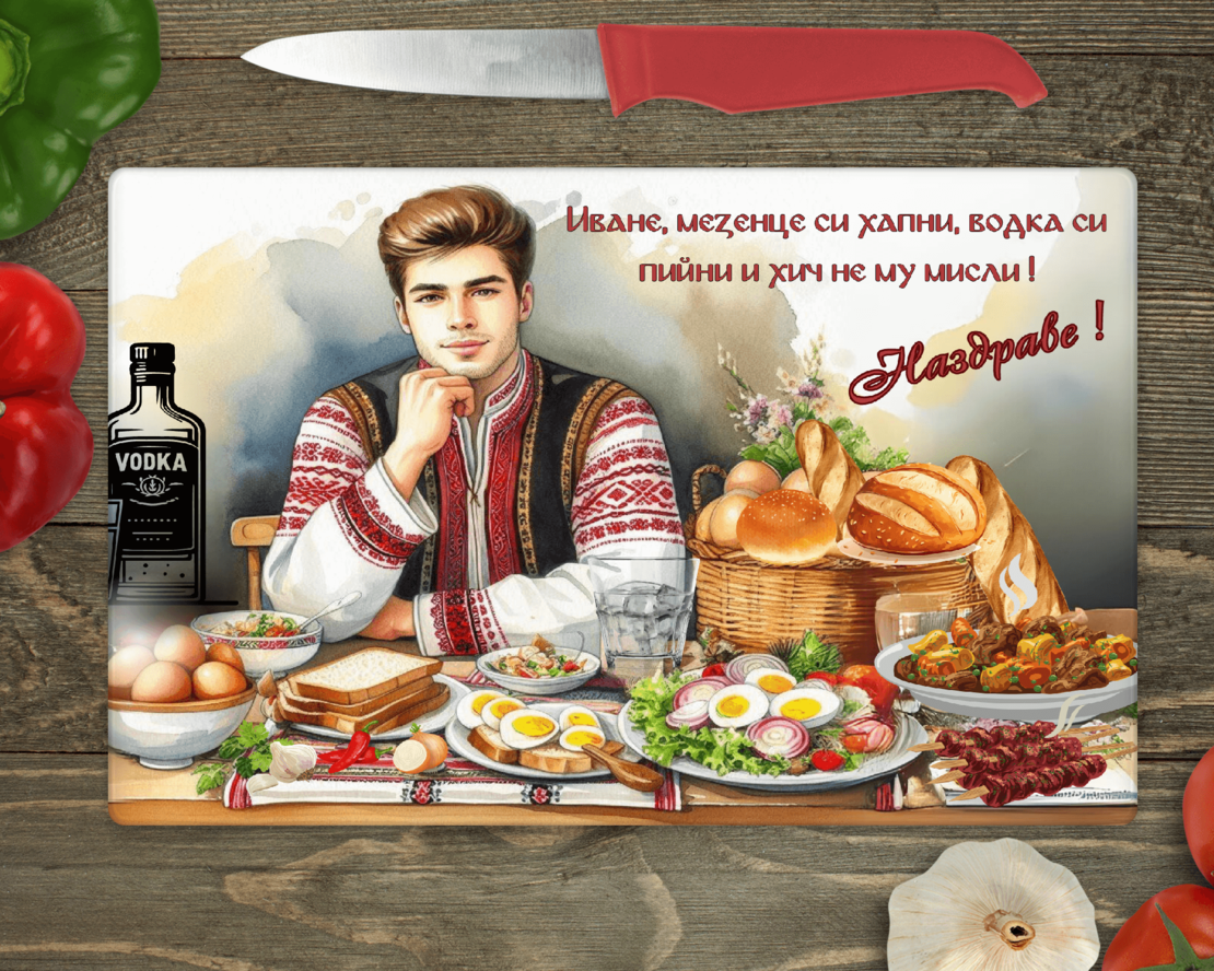 Стъклена дъска за рязане , 
