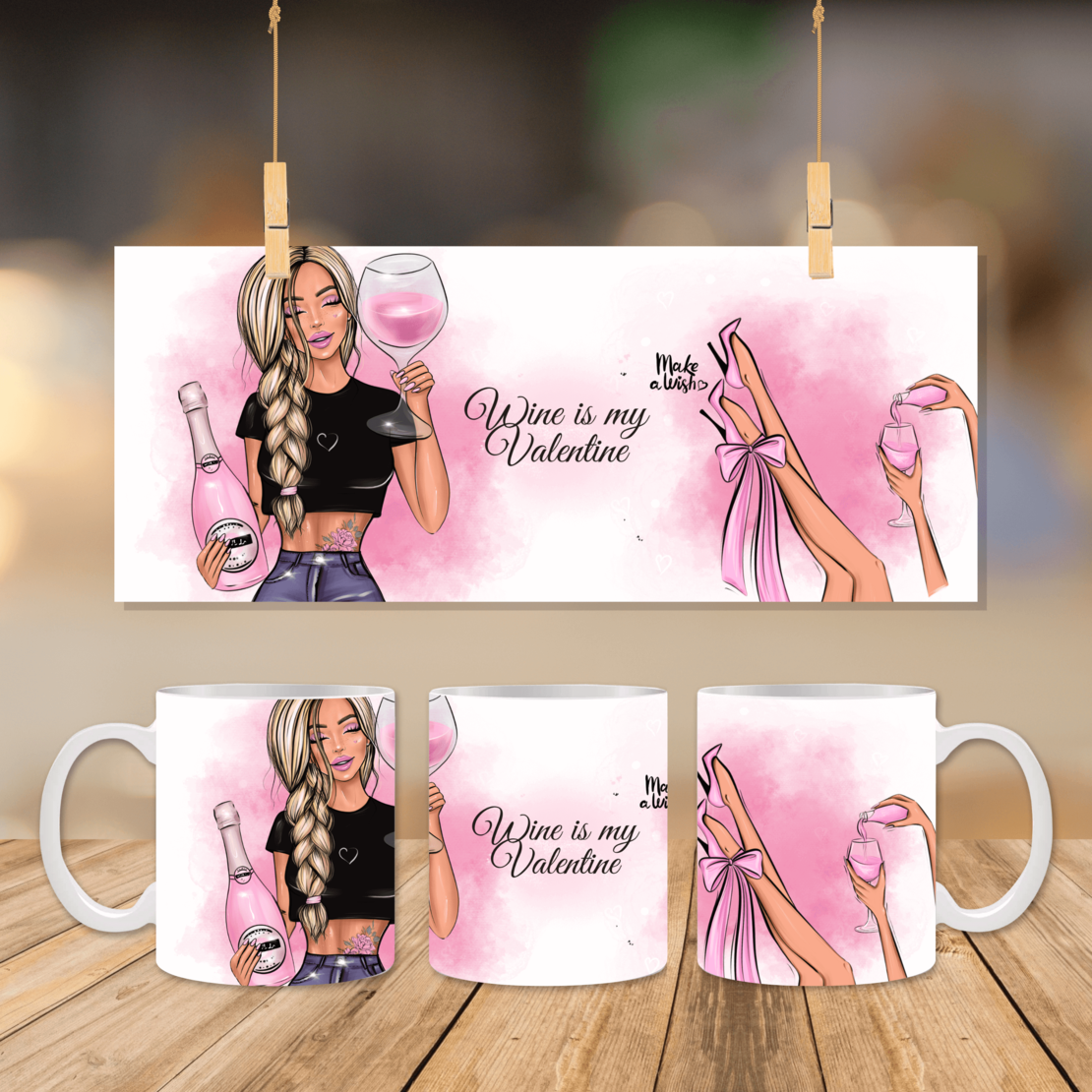 Чаша: Wine is my Valentine 6