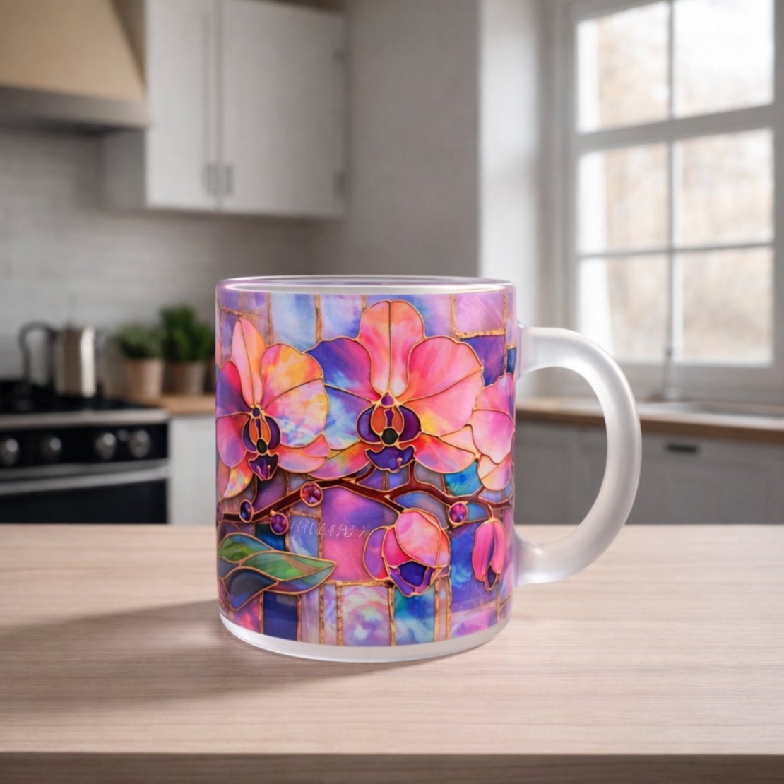 Персонализирани стъклена чаши мат за 8-ми март 1