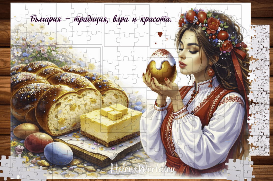 Магнитен пъзел Великден 4