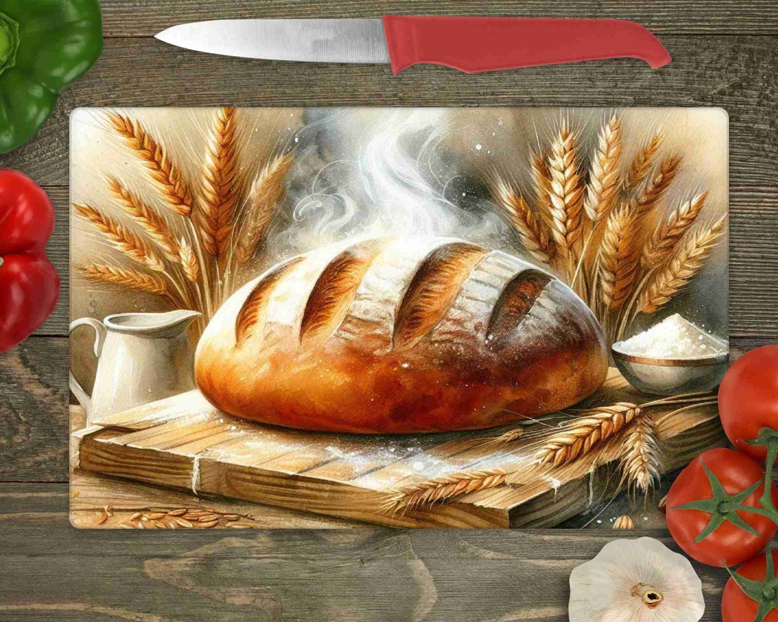 Стъклена дъска за рязане , Хляб, Трапеза 3