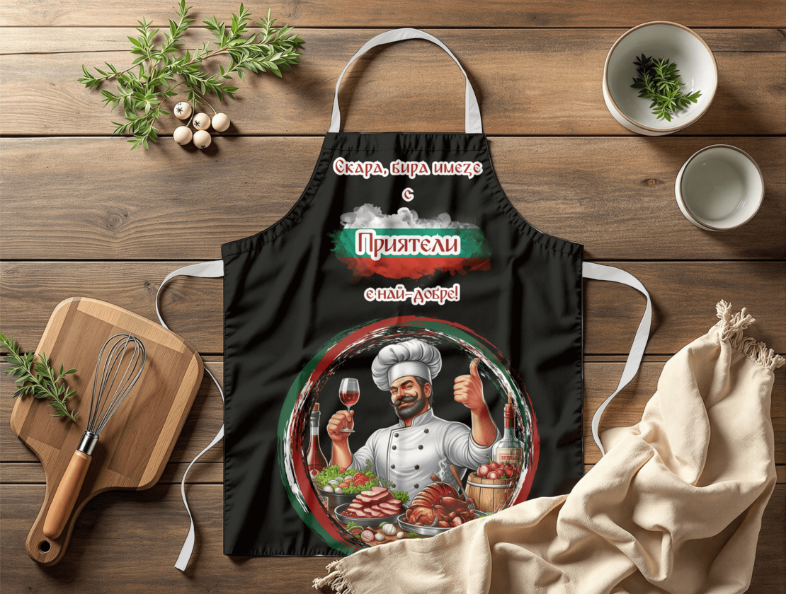 Престилка за готвене Шеф Готвач Приятели 4