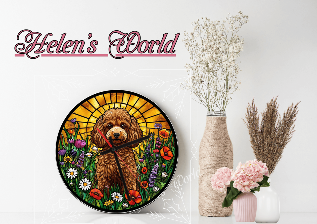 Персонализиран часовник Пудел 6