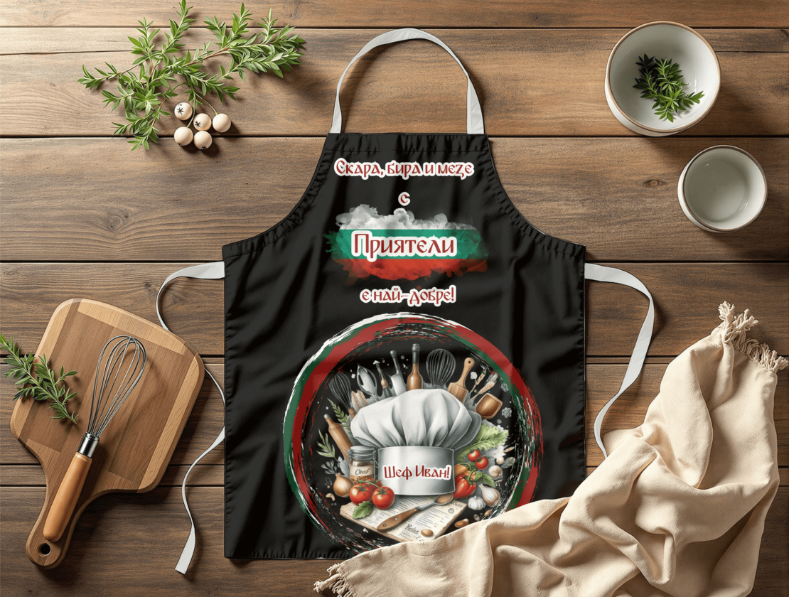 Престилка за готвене Шеф Готвач Приятели 3