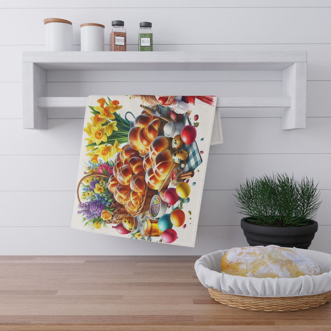 Персонализирана кухненска кърпа Хляб 30×50 см 3