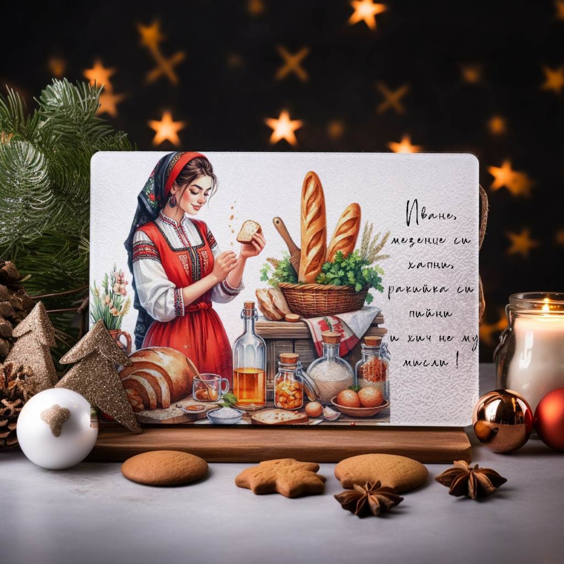 Стъклена дъска за рязане , 