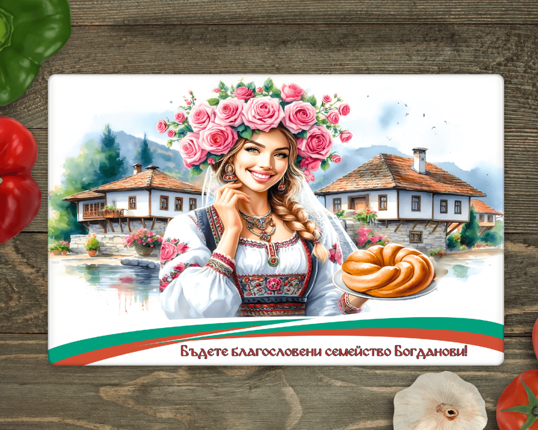 Стъклена дъска за рязане , 