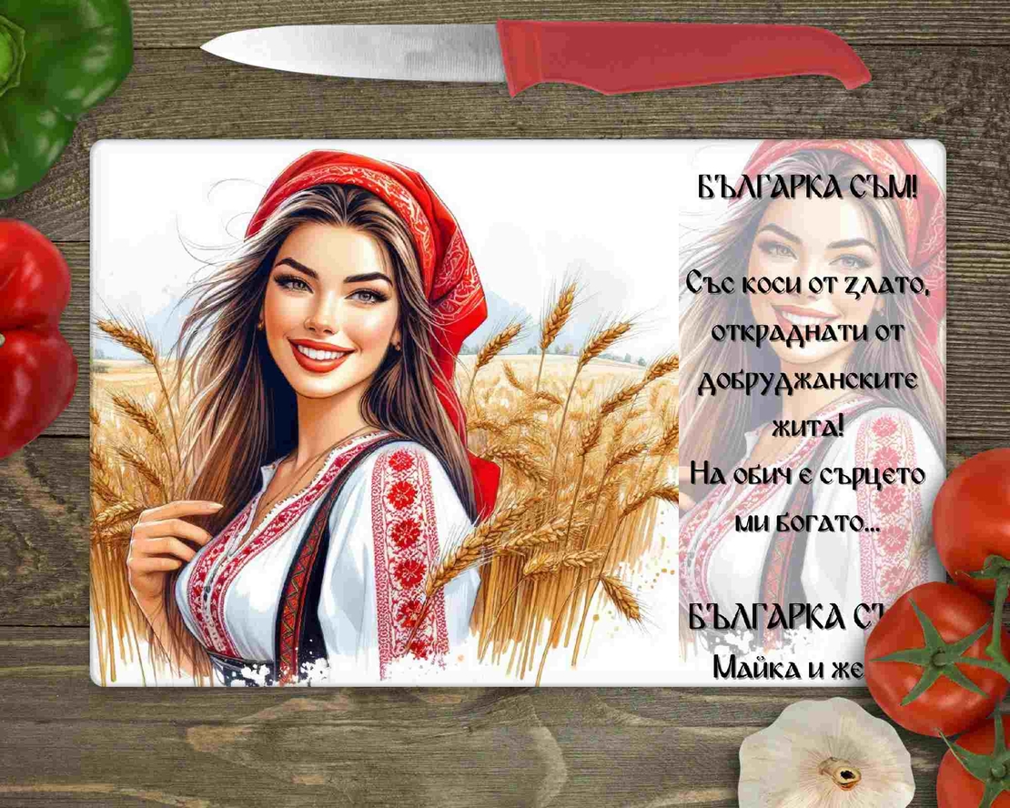 Стъклена дъска за рязане , 