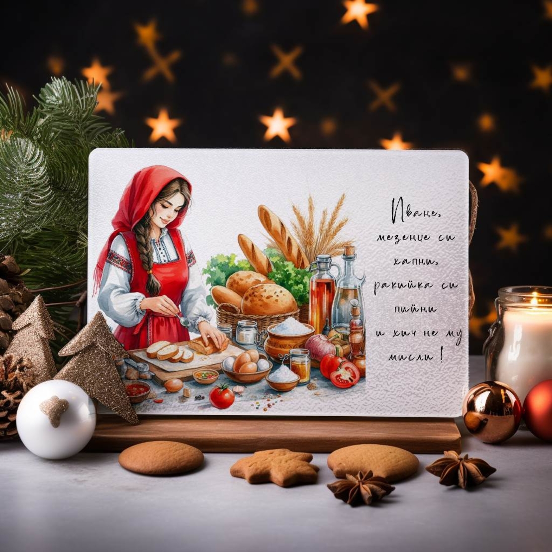 Стъклена дъска за рязане , 