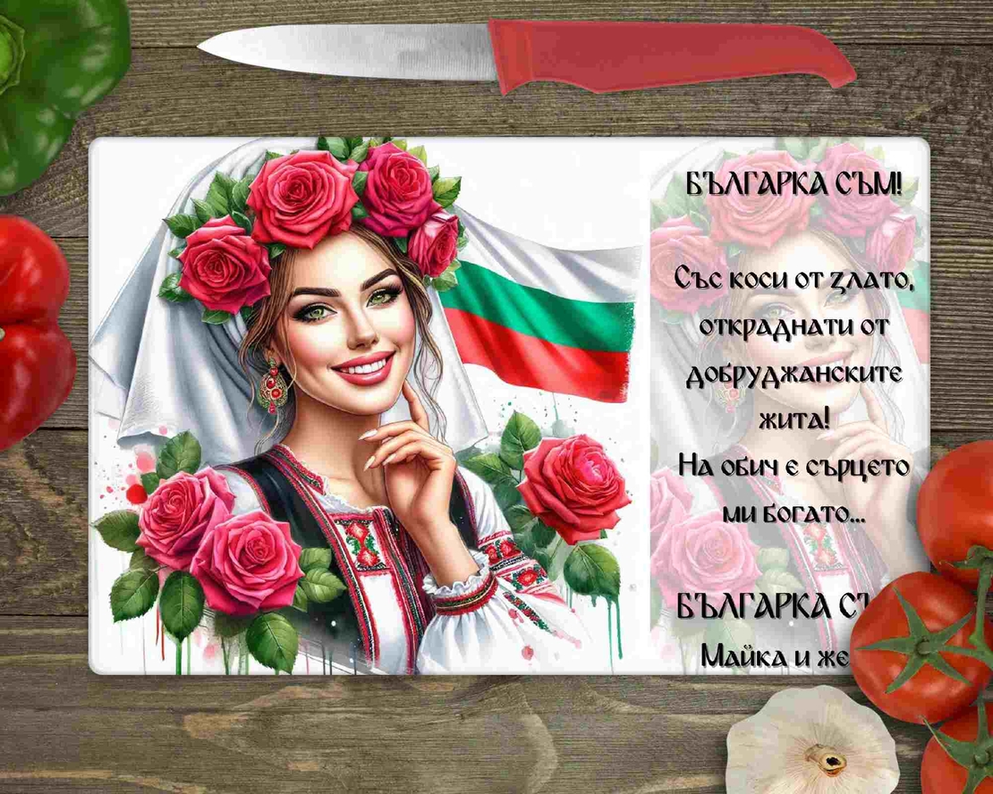 Стъклена дъска за рязане , 
